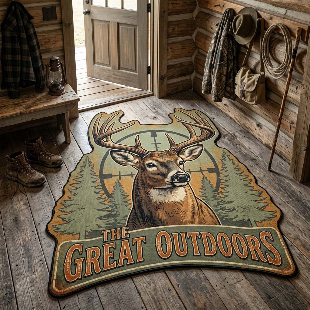 Nature's Echoes Shaped Rug