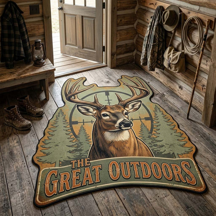 Nature's Echoes Shaped Rug