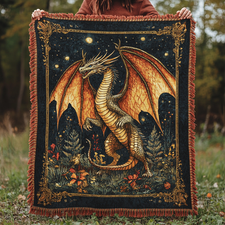 Eldertale Dragon Woven Blanket