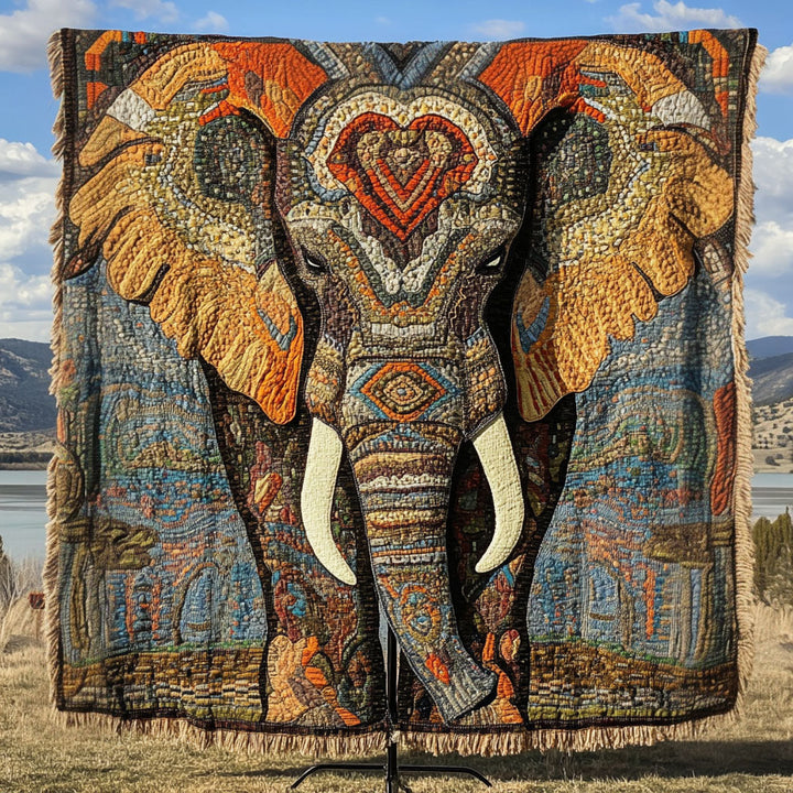 Elephant Safari Woven Blanket