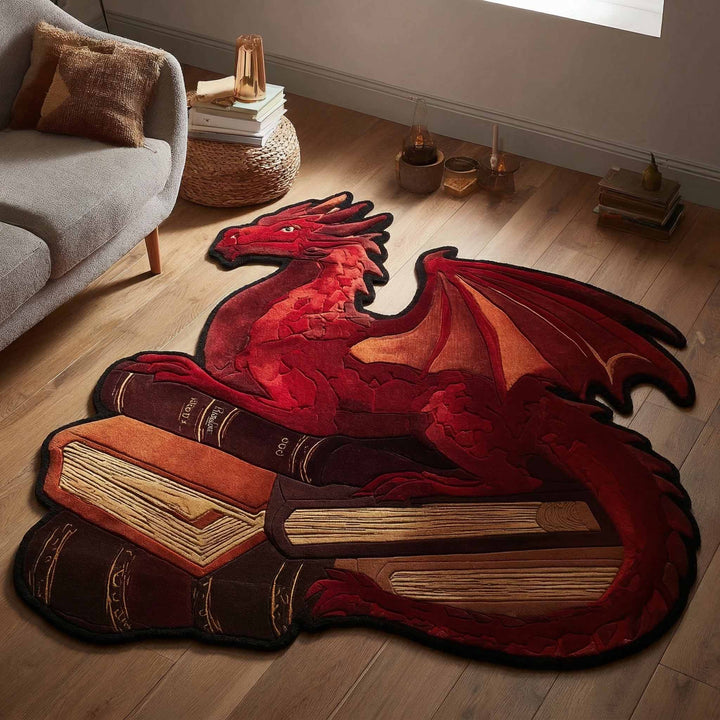 Ember Wyrm Custom-Shaped Rug