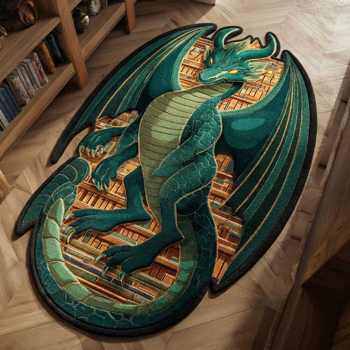 Emerald Wing Shaped Area Rug