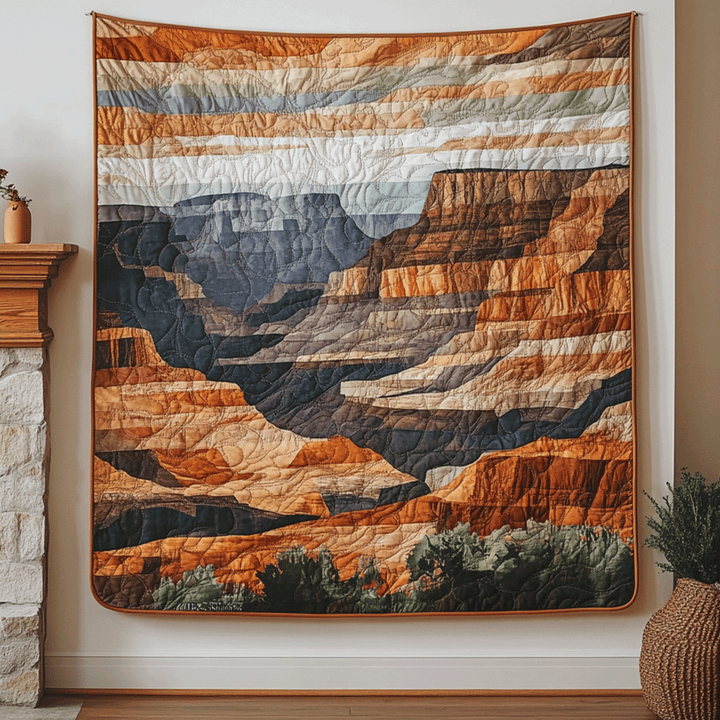 Infinite Canyon Art Quilt Wall Hanging