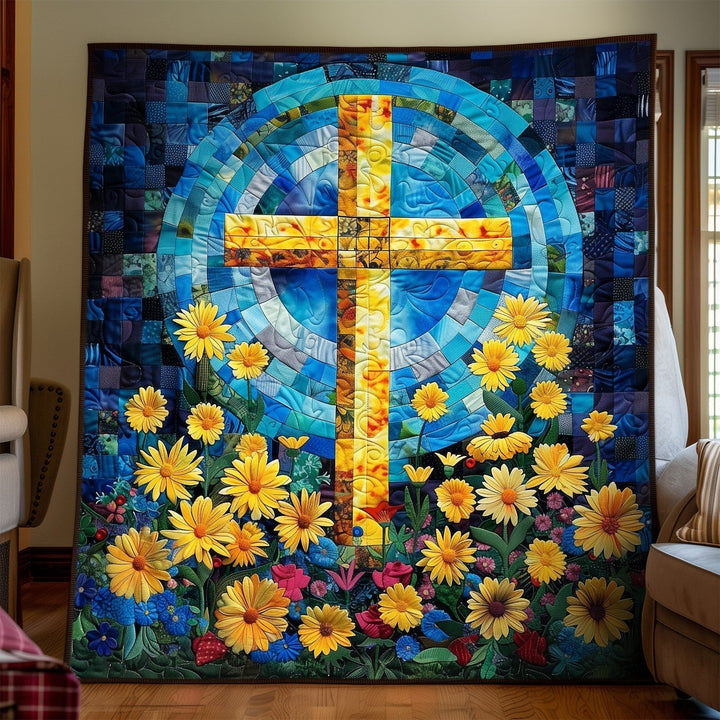 Eternal Bloom Art Quilt Wall Hanging