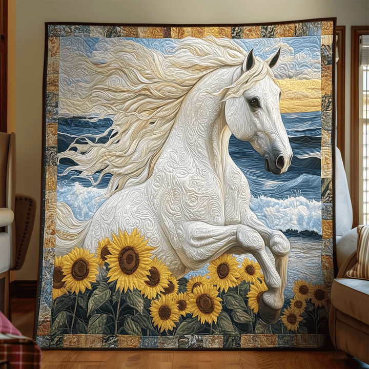 Ethereal Horse Art Quilt Wall Hanging