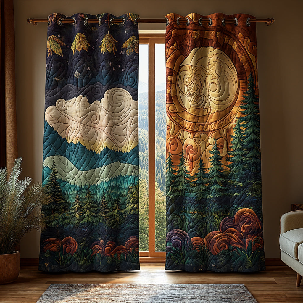 Forest Quilted Curtains