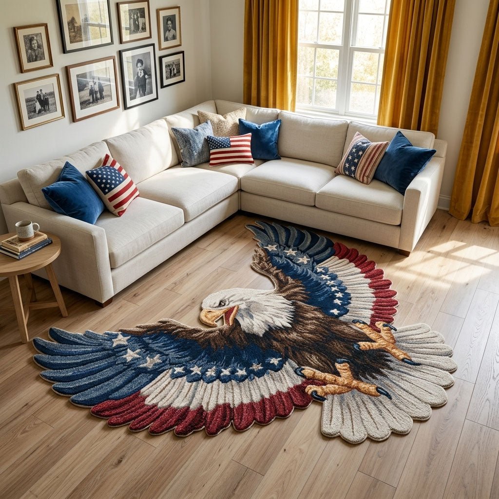 Freedom Eagle Shaped Area Rug