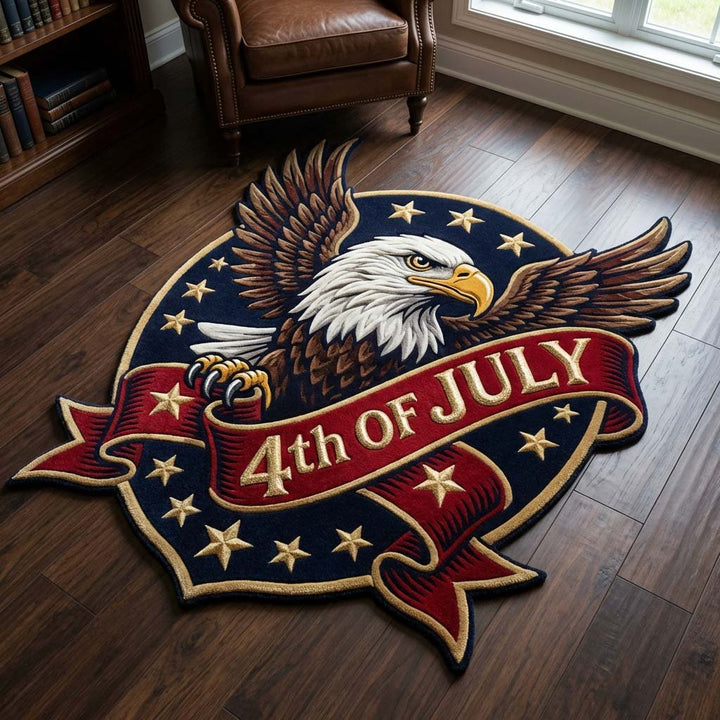 Freedom Eagle Custom Shaped Rug