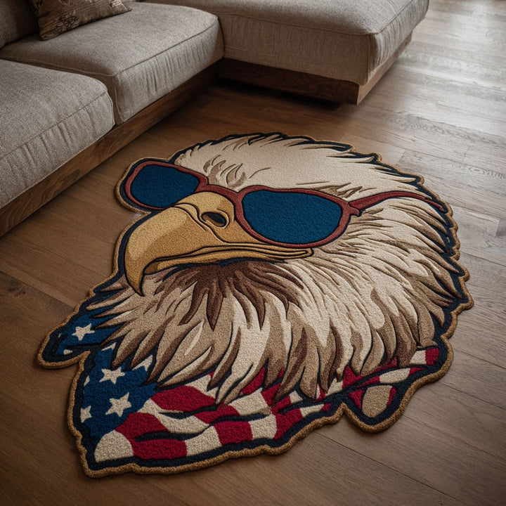 Liberty Eagle Shaped Area Rug