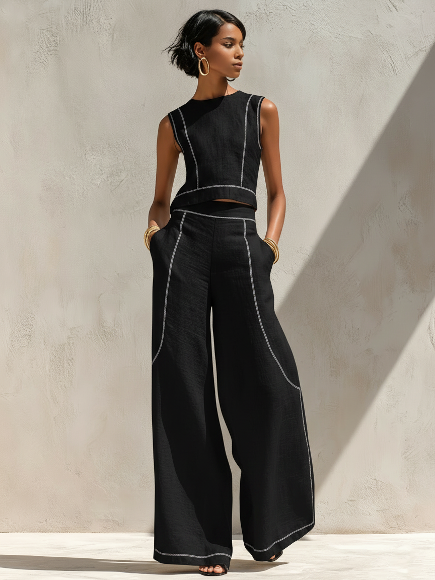 Camila - Two-Piece Wide-Leg Set