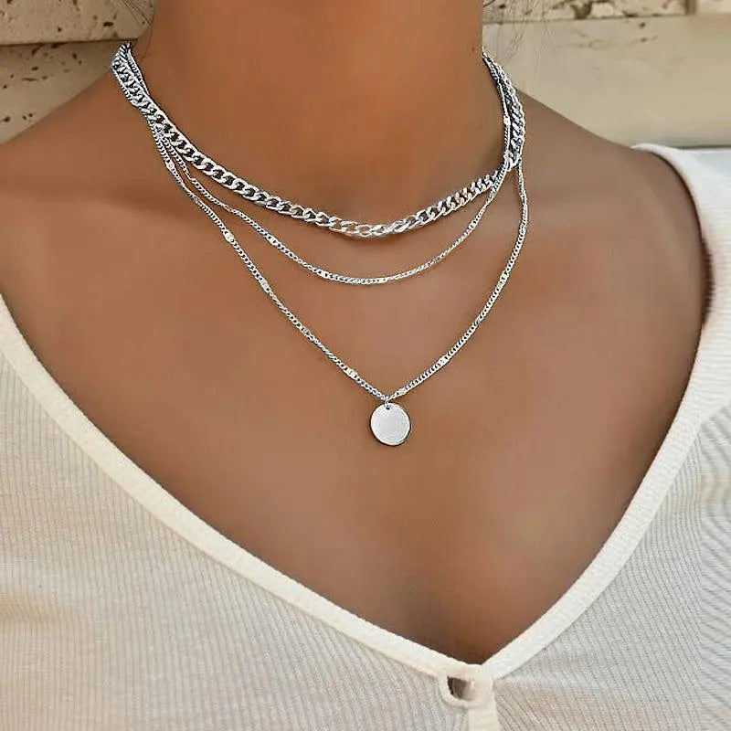 Katherine - Gold and Silver Plated Collar Necklace