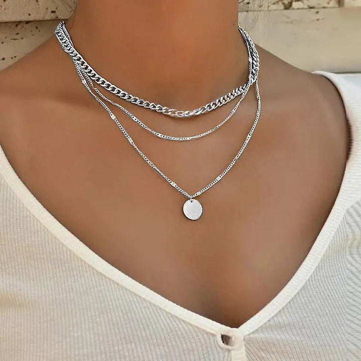 Katherine - Gold and Silver Plated Collar Necklace