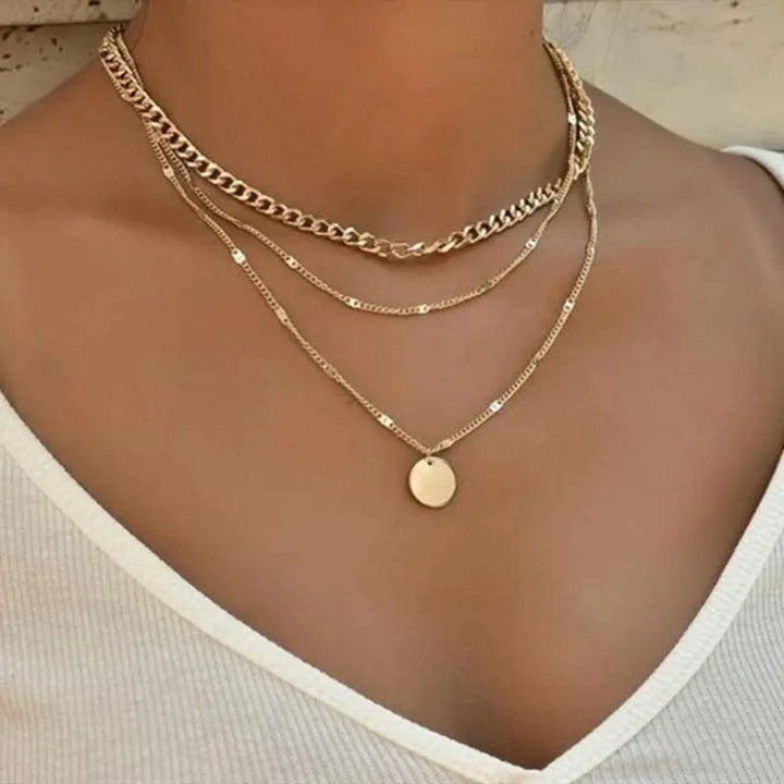 Katherine - Gold and Silver Plated Collar Necklace