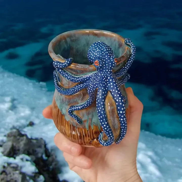 Playful 3D Octopus Mug