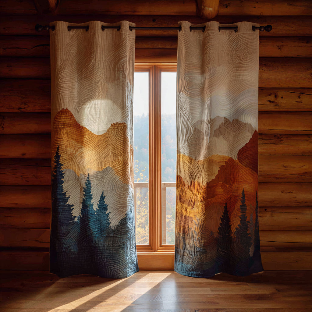 Forest Quilted Curtains