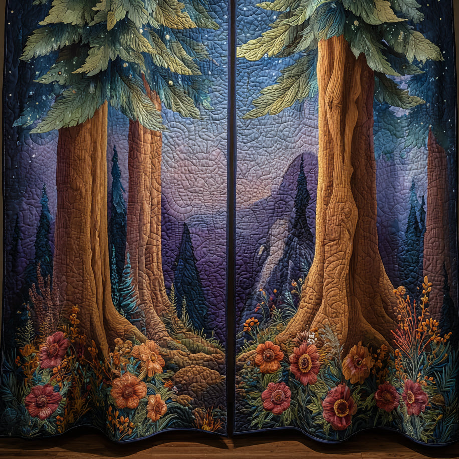 Forest Quilted Curtains