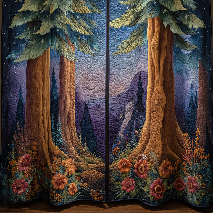 Forest Quilted Curtains