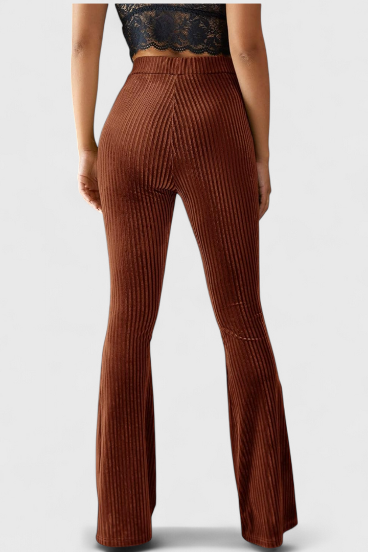 Lissa - Velvet Flared Pants