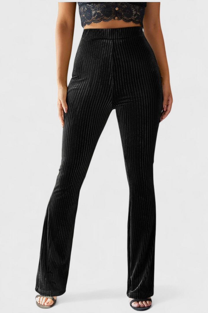 Lissa - Velvet Flared Pants