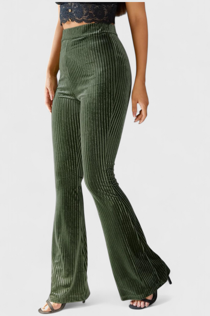 Lissa - Velvet Flared Pants
