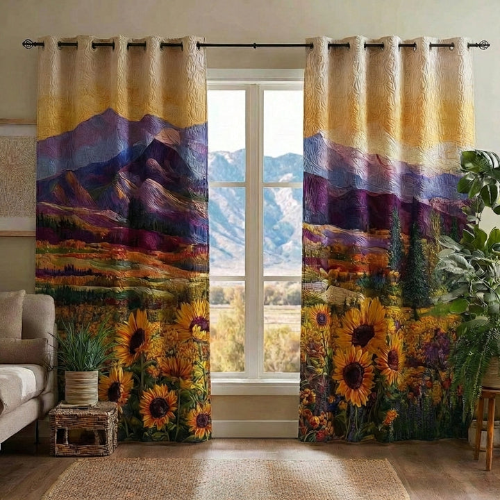 Highland Flower Quilted Curtains