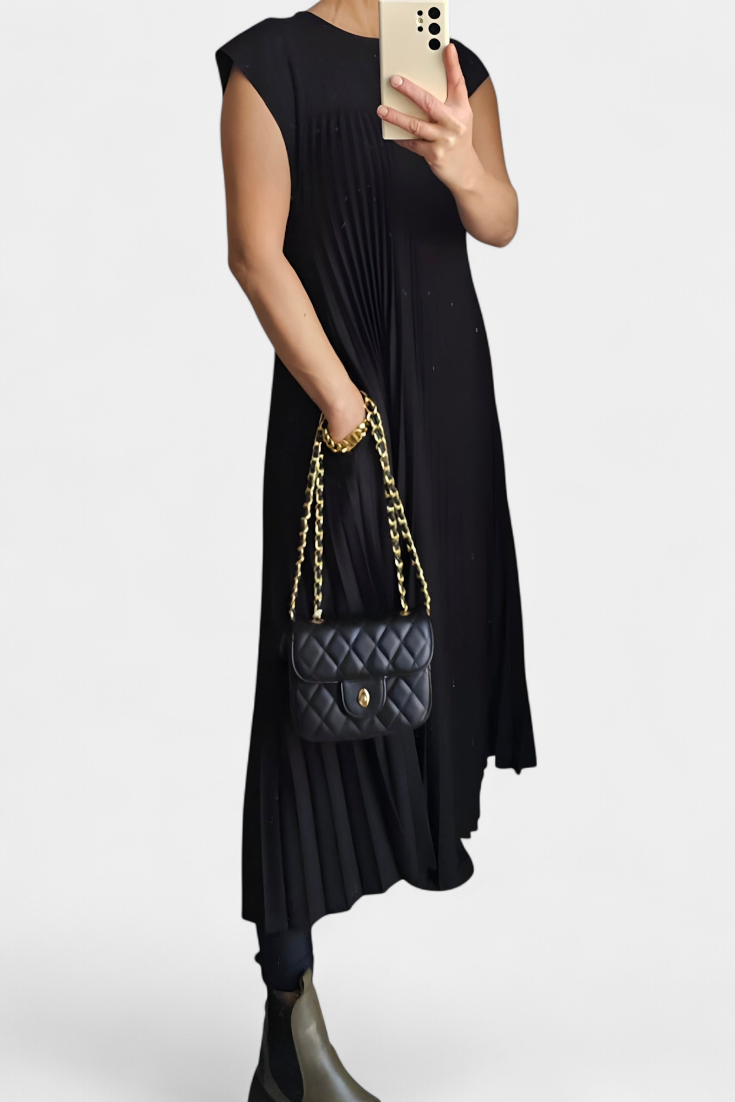 Brook - Pleated Midi Dress
