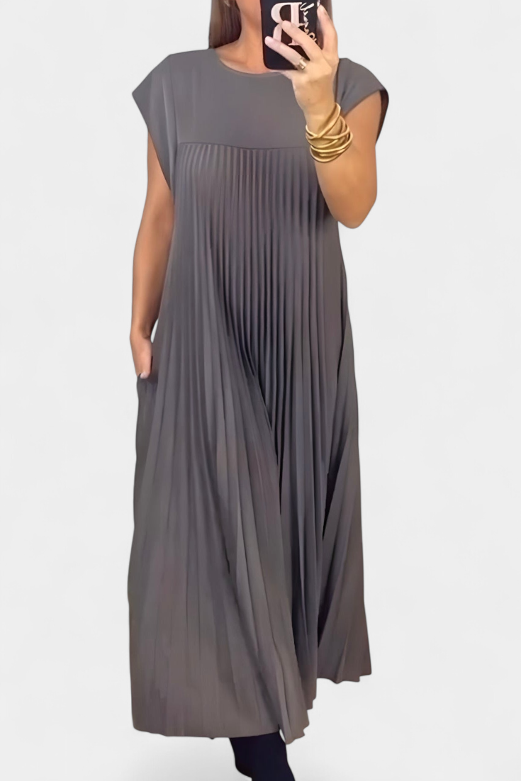 Brook - Pleated Midi Dress