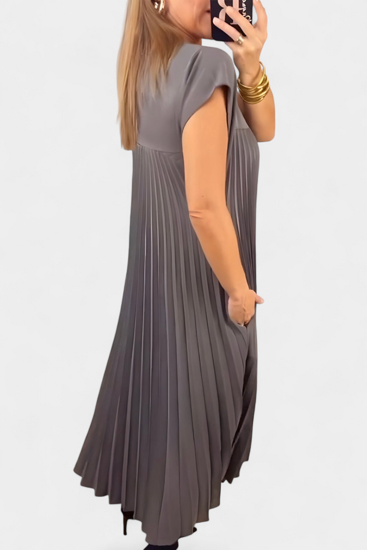 Brook - Pleated Midi Dress
