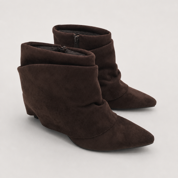 Calista - Leather Pointed Toe Ankle Boots