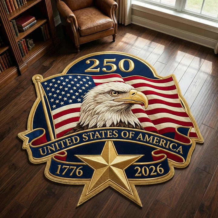 Liberty Eagle Custom Shaped Rug