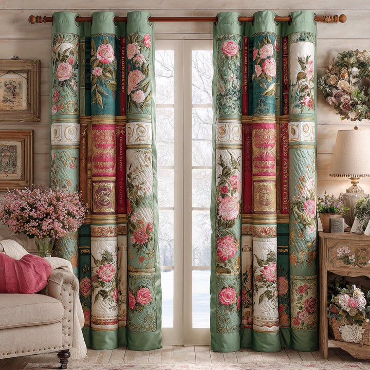 Quiet Library Quilted Curtains