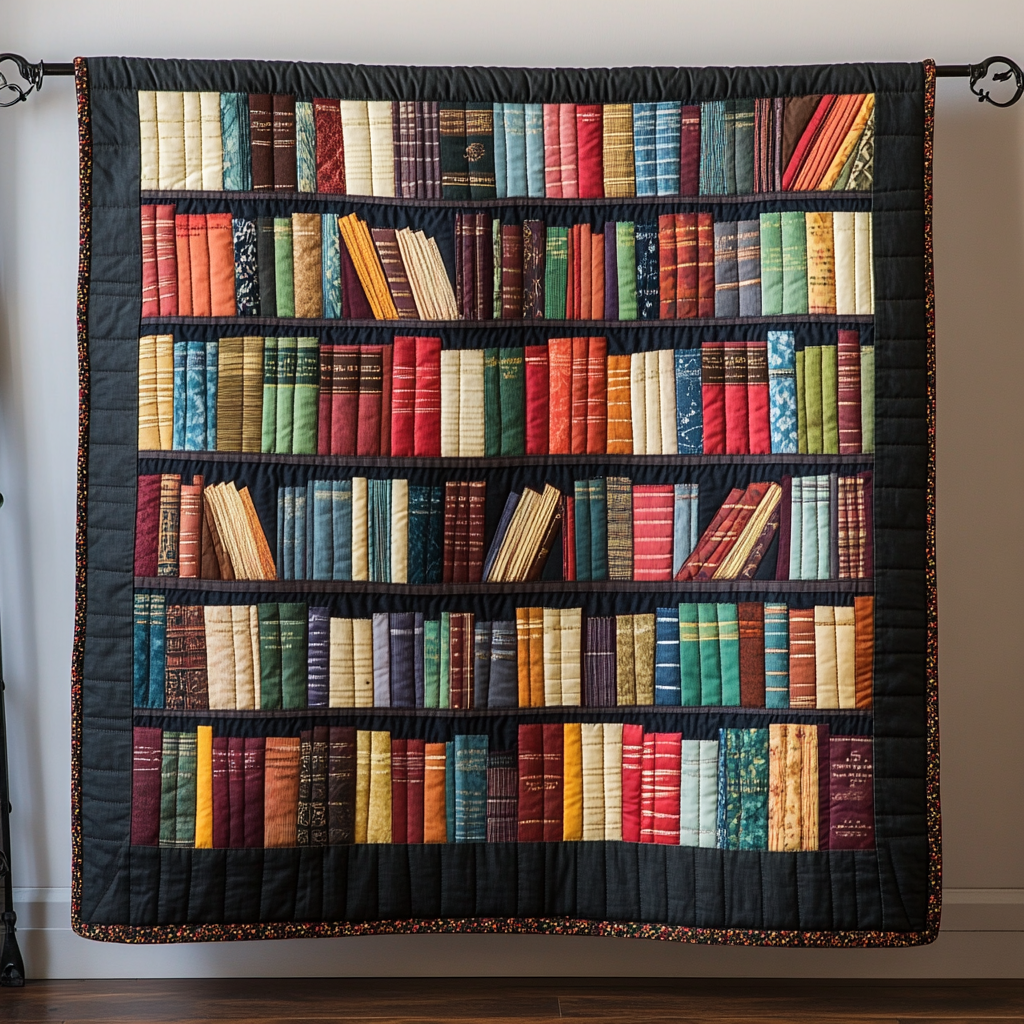 Book Lover's Quilted Blanket