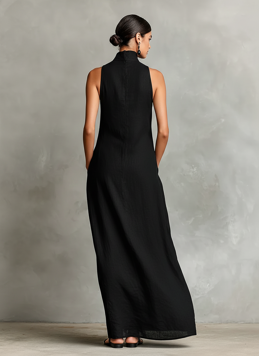 Edwina - Turtleneck Maxi Dress