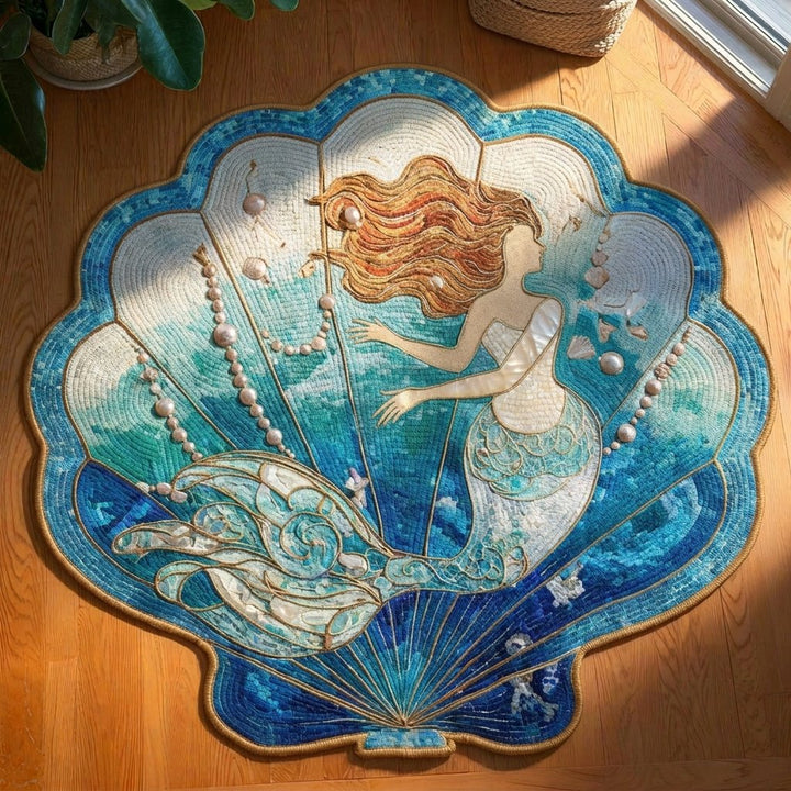 Mermaid Calm Custom Shaped Rug