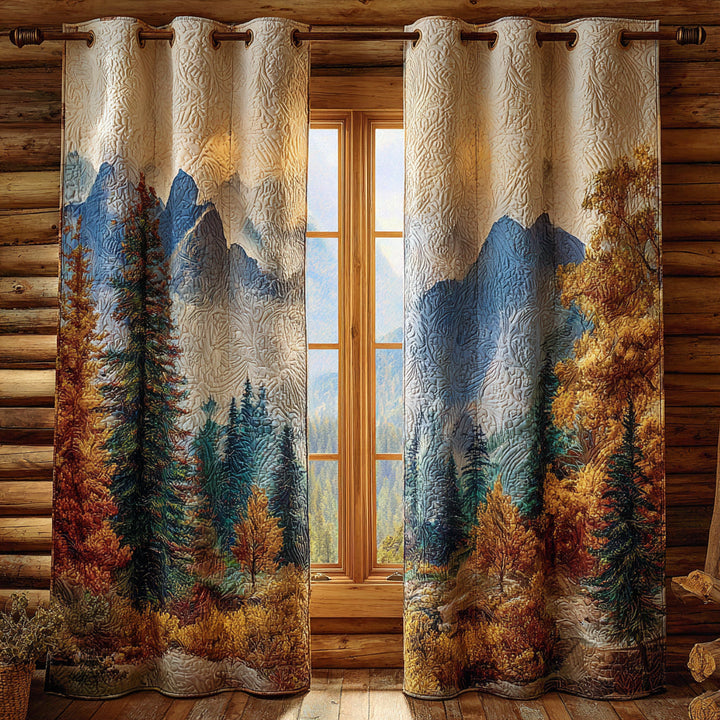 Forest Quilted Curtains