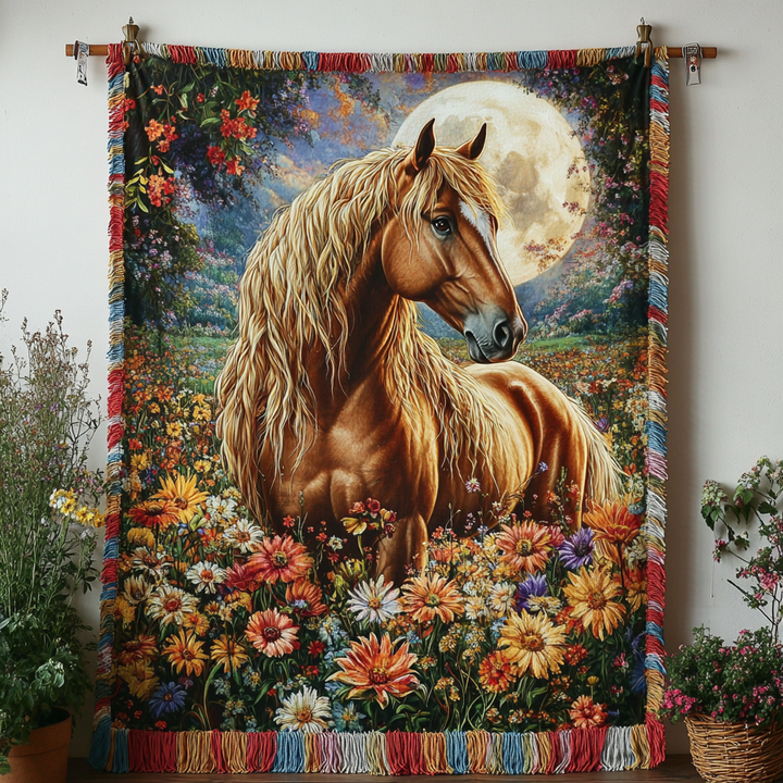 Mystic Mustang Woven Blanket