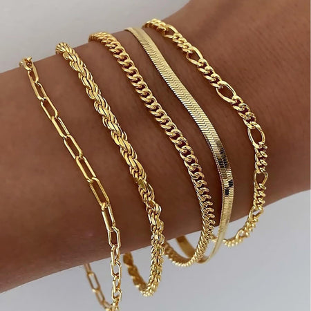 Juna – Set di bracciali | Oro