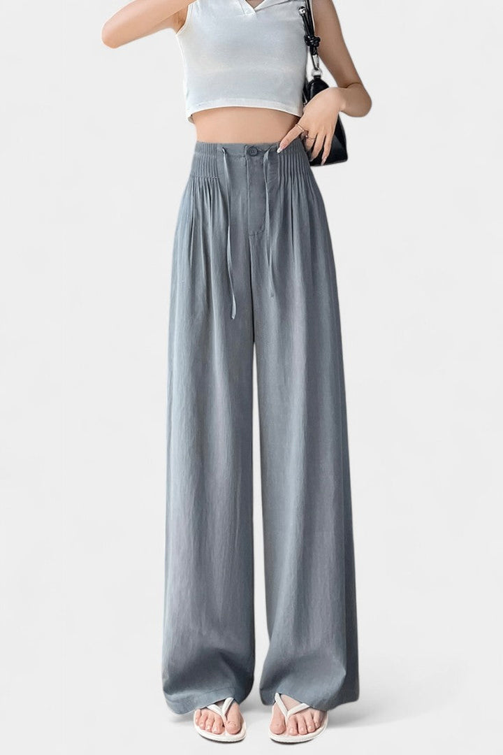 Alanna - Lightweight High-Waist Wide-Leg Pants