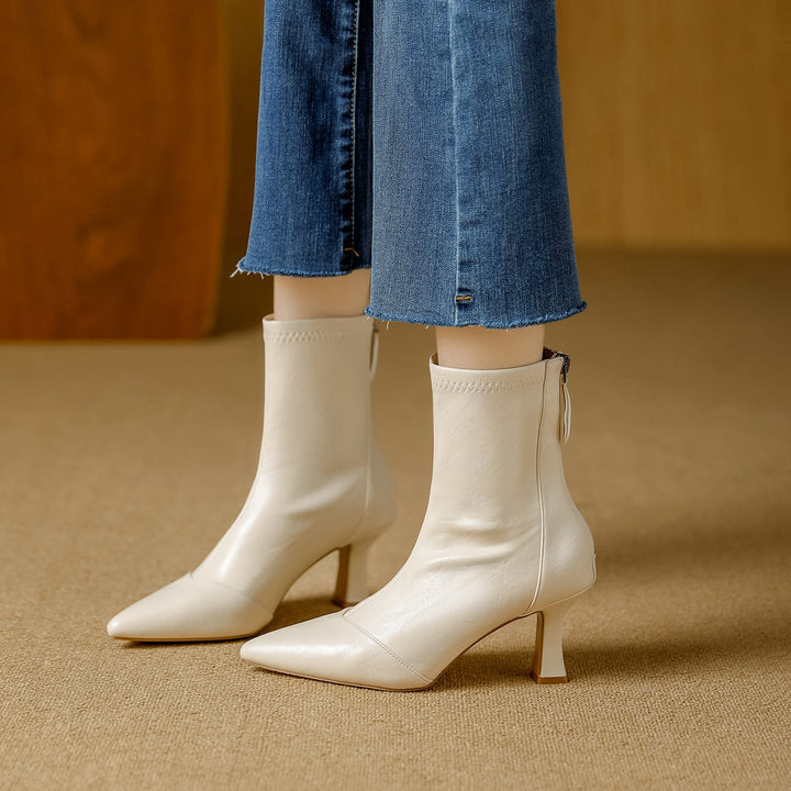 Rosemary - Premium Leather Ankle Boots