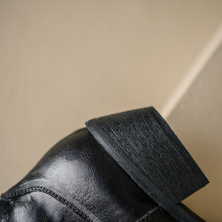 Jessa - Genuine Leather Western Ankle Boots