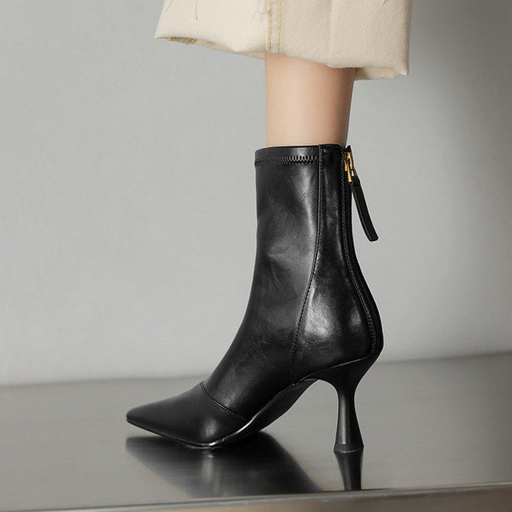 Lilah - Genuine Leather Contoured Boots
