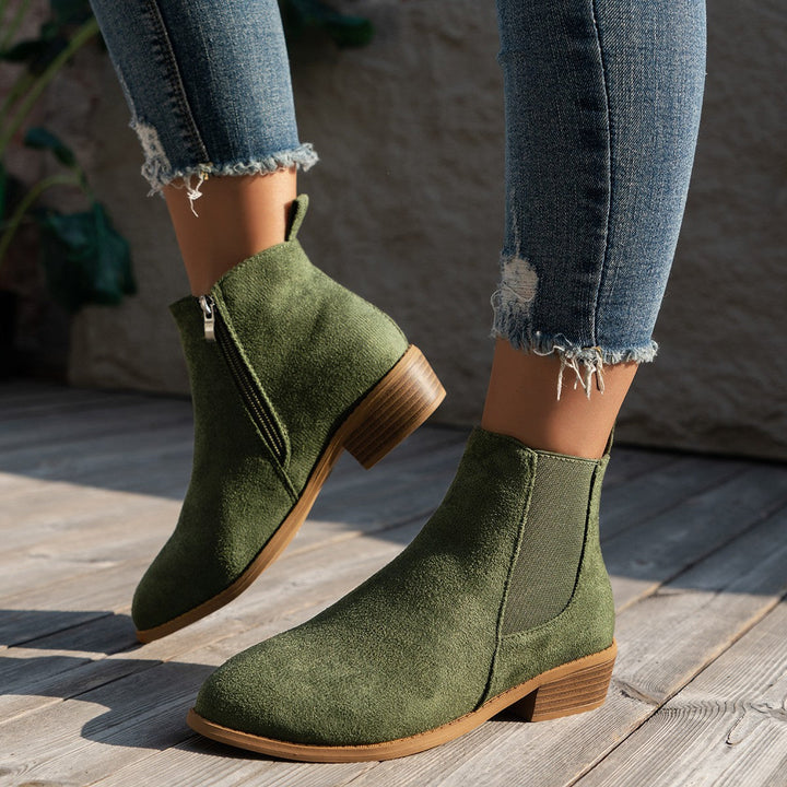 Tamara - Faux Suede Ankle Boots
