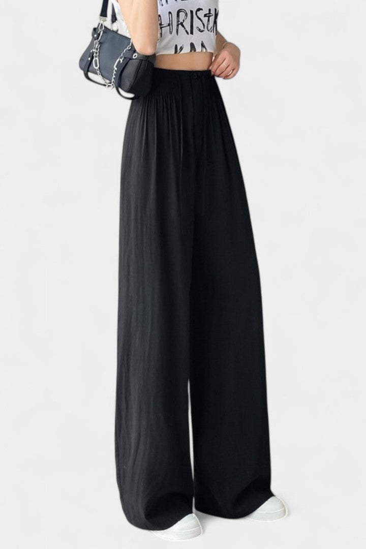 Alanna - Lightweight High-Waist Wide-Leg Pants