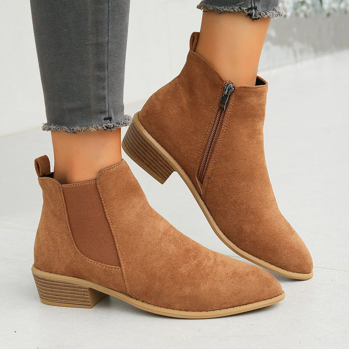 Tamara - Faux Suede Ankle Boots