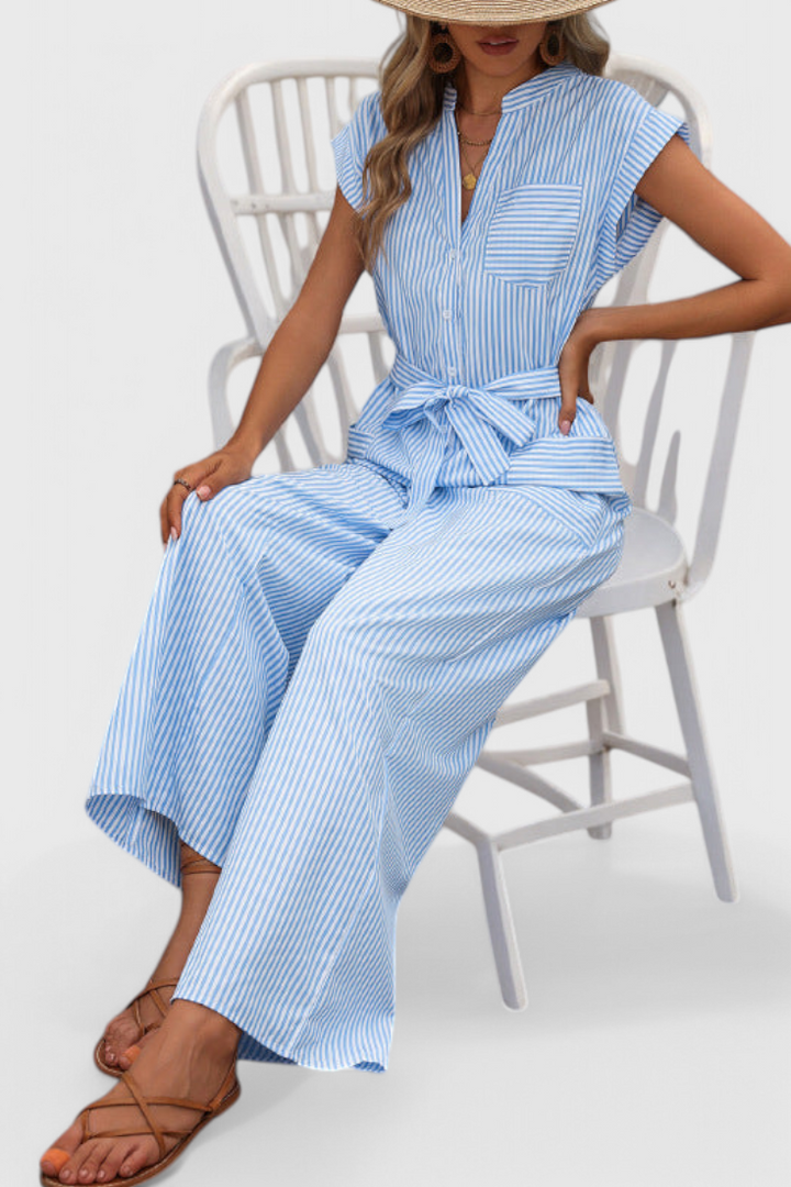 Callista - Striped Wide-Leg Jumpsuit