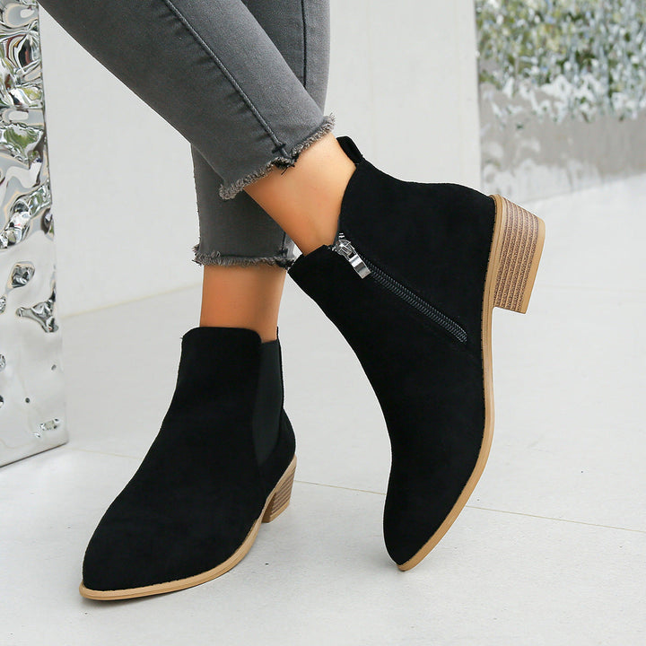 Tamara - Faux Suede Ankle Boots