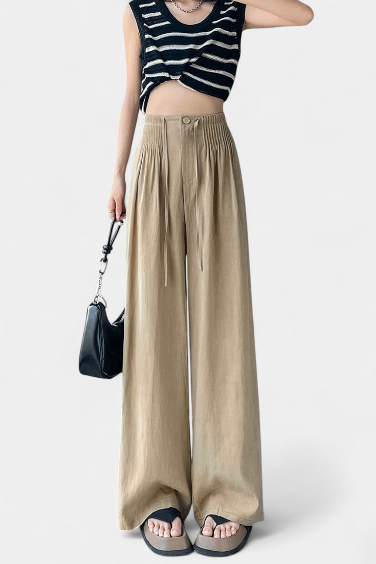 Alanna - Lightweight High-Waist Wide-Leg Pants