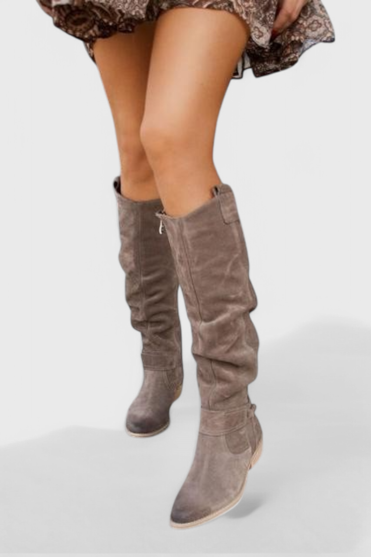 Annabella - Retro Style Tall Boots