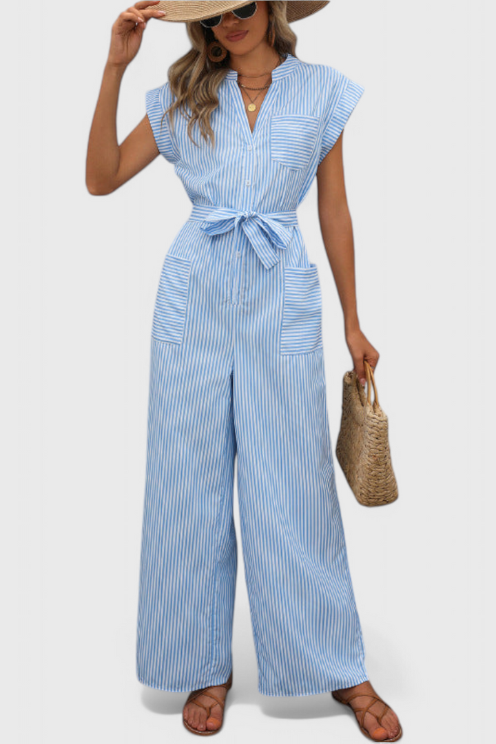 Callista - Striped Wide-Leg Jumpsuit