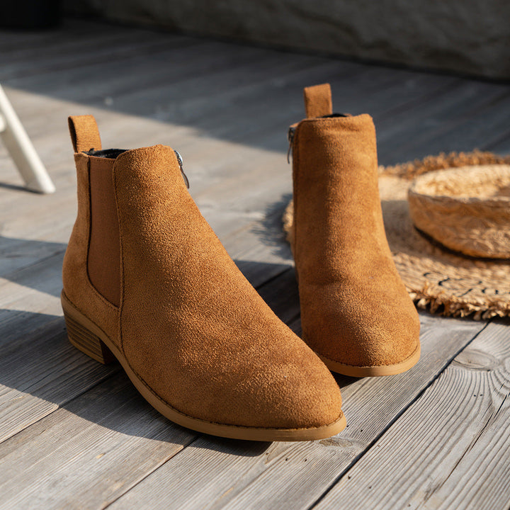 Tamara - Faux Suede Ankle Boots